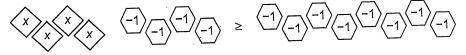 Dominga drew the model below to represent an inequality. What value of x makes the inequality true?