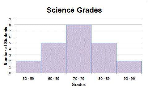 Which is the best description for this histogram?

A It is symmetrical.
B It has 2 clusters.
C It