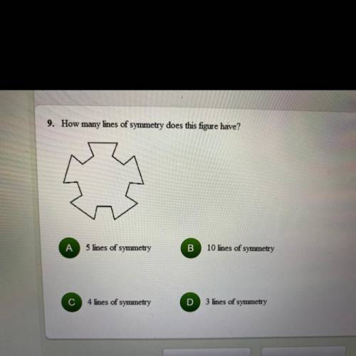 How many lies of symmetry does this figure have ?