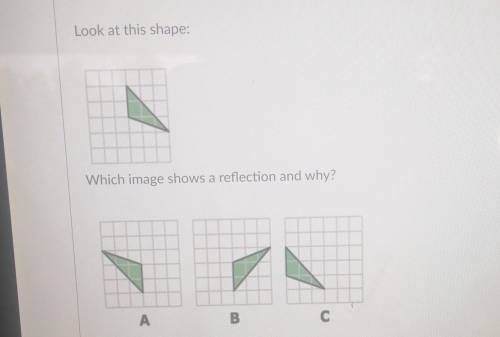 Please help I need it!!!

AND I WILL MARK AS :)) Look at this shape:Which image shows a re
