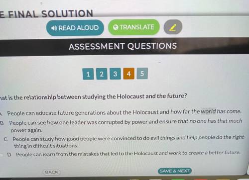 What is the relationship between studying the Holocaust and the future?