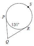 Find the measure of angle PQR(tysm)