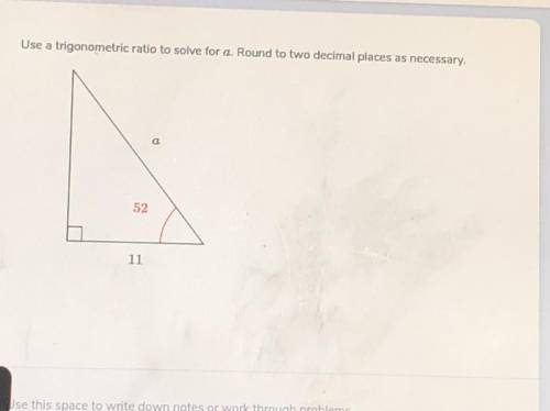 Use cos to help solve for a(no links please)