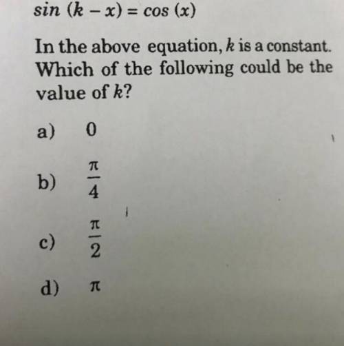 What is the value of k and why?