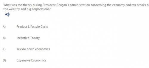 What was the theory during President Reagan's administration concerning the economy and tax breaks