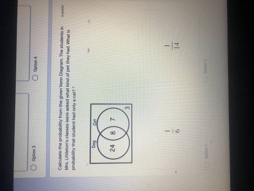 Calculate the probability from the given Venn Diagram