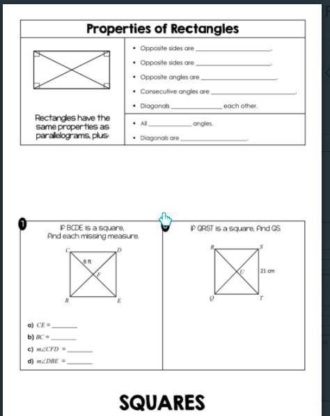 Quadrilaterals Flipbook. I need help from someone whose done this already.