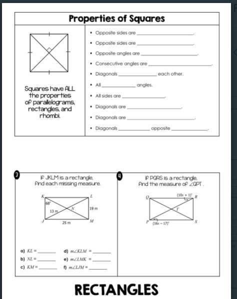 Quadrilaterals Flipbook. I need help from someone whose done this already.