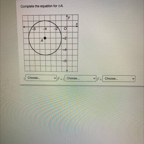 Complete the equation for OA.