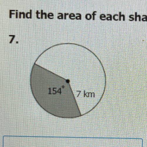 Please help ASAP 
Find the area of each shaded sector. Round to the hundredths place.