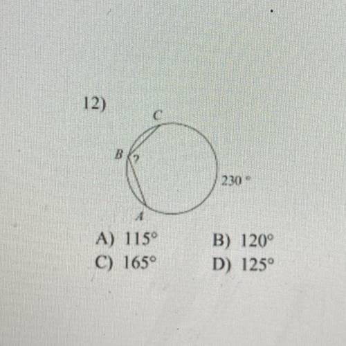 Solve for x assume that lines appear tangent are tangent