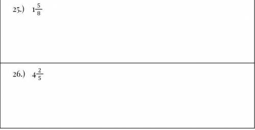 Convert the mixed numbers to improper fractions.