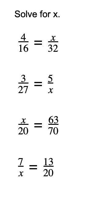 Can someone help me solving for x?