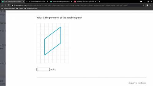 Whats the perimeter of this small parallelogram?