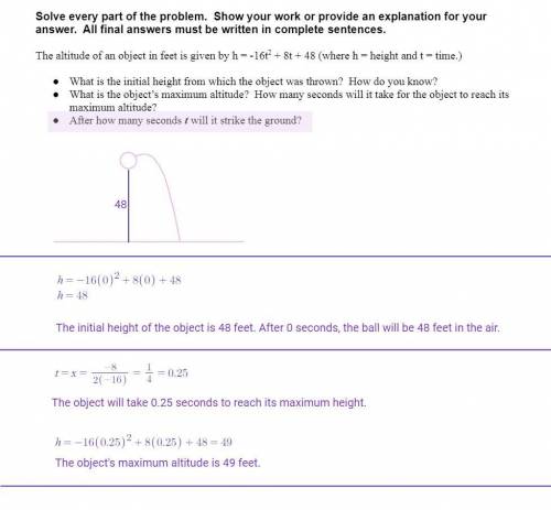 Can someone help me answer the last question (highlighted)? Please show work.