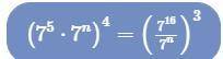 What value of n makes the equation true? Show your work.