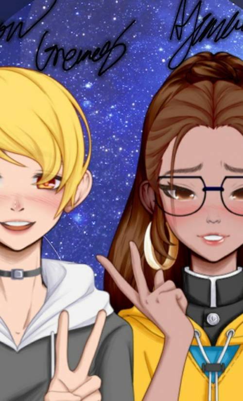Made me and my bf on a avatar making game​