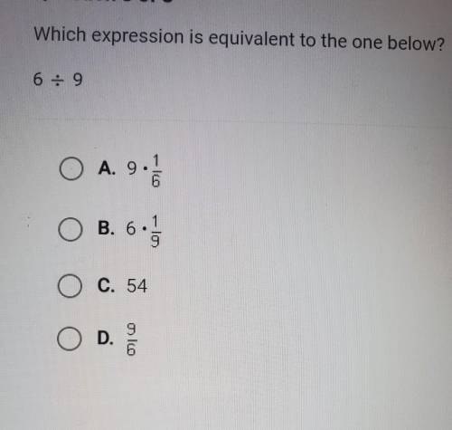 Which expression is equivalent to the one below ​