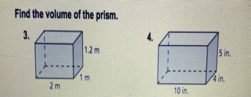 Find the volume of the prism