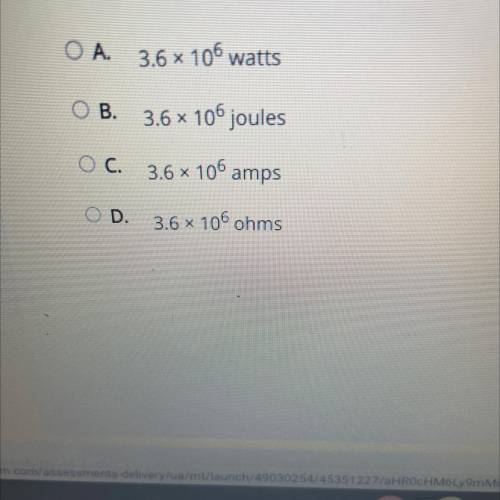 One kilowatt-hour is equal to which of these values?