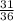 \frac{31}{36}