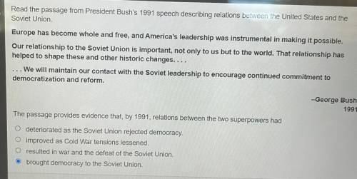 USA history question, Europe and The U.S