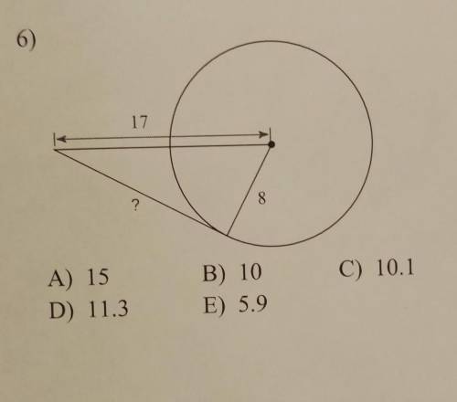 Find the length indicated. Assume that lines which appear to be tangent are tangent.​