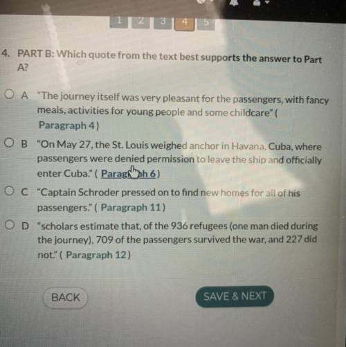 Help! What is the correct answer? The article is Jewish Refugees on the St.Louis.
