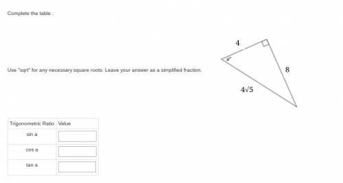 Use sqrt for any necessary square roots. Leave your answer as a simplified fraction.