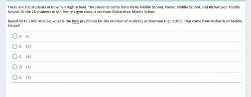 There are 700 students at Bowman high school. the students come from wylie middle school, parker mi