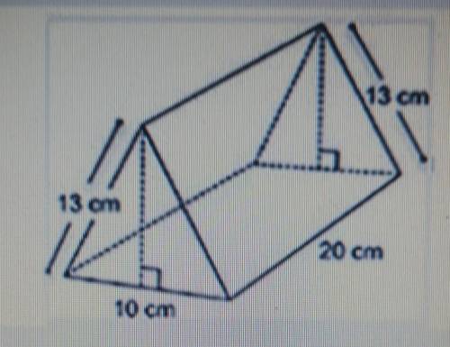 A candy bar box is in the shape of a triangular prism. The volume of the box is 1,200 cubic centime