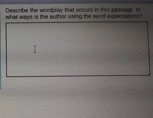 Describe the wordplay that occurs in this passage. In what ways is the author using the word expect