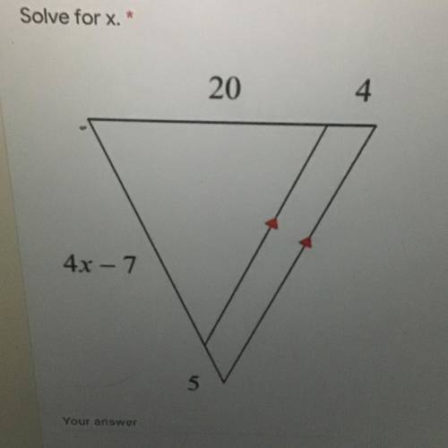 Easy question! Solve for x
