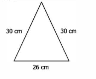 Geometry Find the area of the Triangle