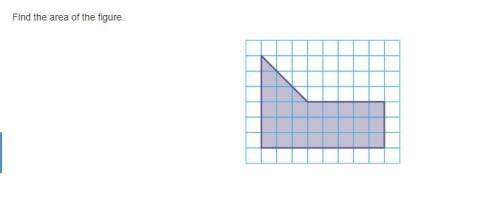 Find the area of the figure.