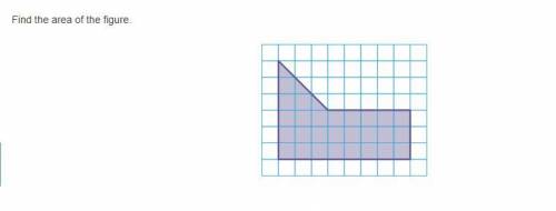 Find the area of the figure.