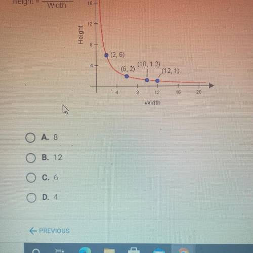 According to the graph, what is the value of the constant in the equation below? 20 pts