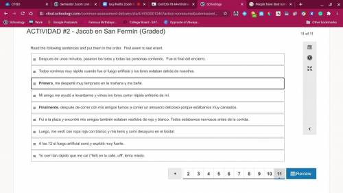 Pls help me with this Spanish work 
San Fermin