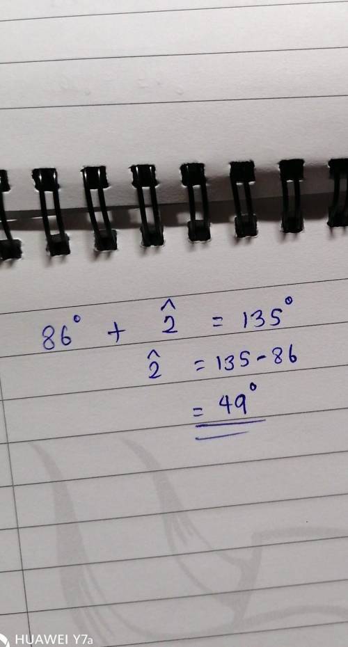 135°
Solve for «2.
62 = [?]
45°
142
86°
Enter