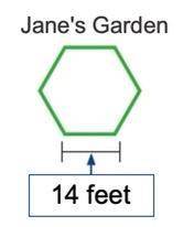 Use conversions to solve the problem. Jane wants to edge her garden with brick. All sides are equal
