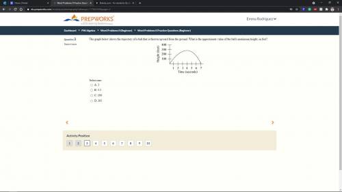 PLEASE HELP 30 POINTS

The graph below shows the trajectory of a ball that is thrown upward from t