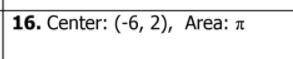 Use the information given to write the equation of the circle.