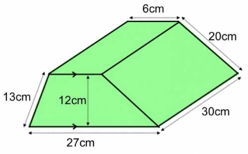 Work out the surface area of this solid
Prism