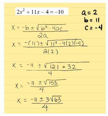 Using complete sentences, describe the error in the steps used to solve the equation. There will be