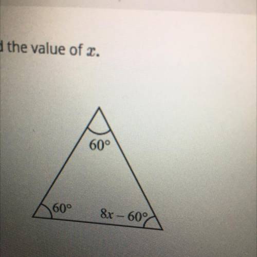 Find the value of x?