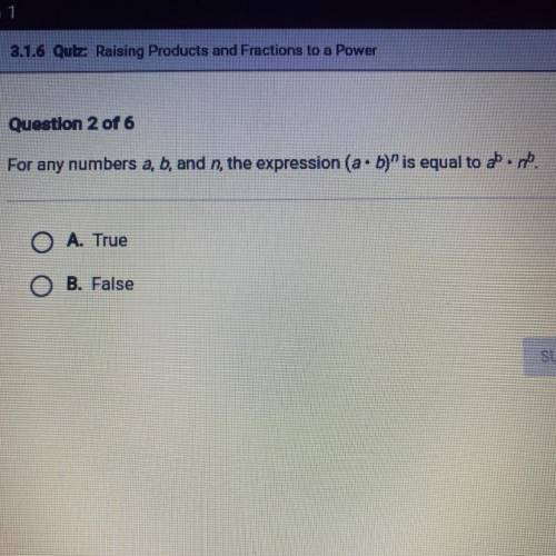 For any numbers a, b, and n, the expression (a.b) is equal to abb.