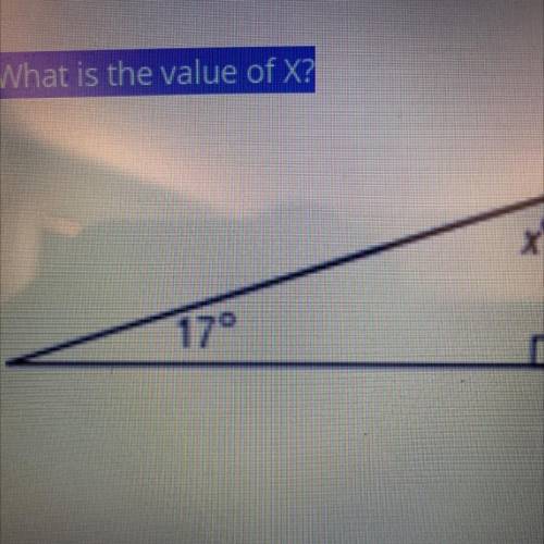 What is the value of X