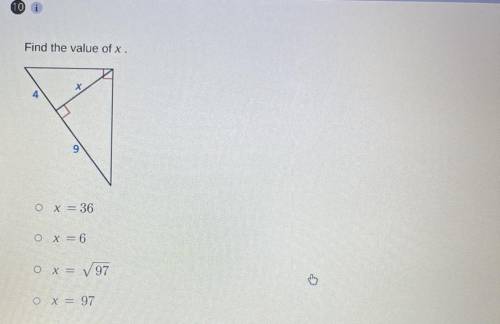 Find the value of x.