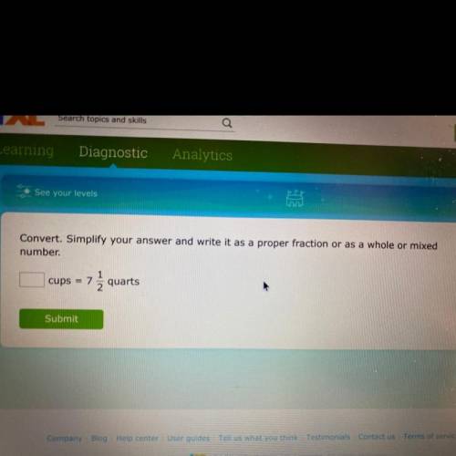 Convert. Simplify your answer and write it as a proper fraction or as a whole or mixed

number.
1