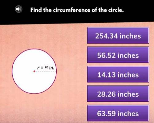 Find the circumference of a circle.